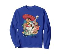 Disney and Pixar’s Coco Miguel El Mariachi Sweatshirt, Unisexe pour Adultes, Bleu Royal, M