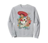 Disney and Pixar’s Coco Miguel El Mariachi Sweatshirt, Unisexe pour Adultes, Gris Chiné, M