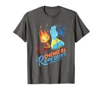Disney and Pixar’s Elemental Chemical Reaction Ember & Wade T-Shirt, Homme, Asphalte, XXL