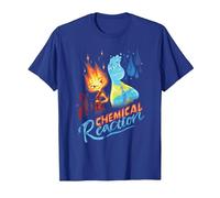 Disney and Pixar’s Elemental Chemical Reaction Ember & Wade T-Shirt, Homme, Bleu Royal, 3XL