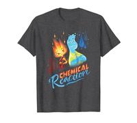 Disney and Pixar’s Elemental Chemical Reaction Ember & Wade T-Shirt, Homme, Chiné Foncé, XL
