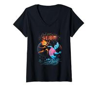 Disney and Pixar’s Elemental Find Your Glow and Flow T-Shirt avec Col en V