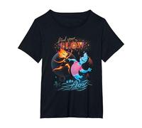 Disney and Pixar’s Elemental Find Your Glow and Flow T-Shirt, Femme Grandes Tailles, Noir, 1X