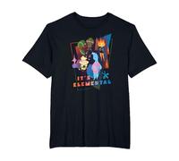 Disney and Pixar’s Elemental It’s Elemental Characters T-Shirt, Homme Grandes Tailles, Noir, 6X Tall