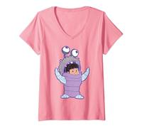 Disney and Pixar’s Monsters, Inc. Boo Pink T-Shirt avec Col en V