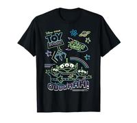 Disney and Pixar’s Toy Story Pizza Planet Aliens Neon T-Shirt