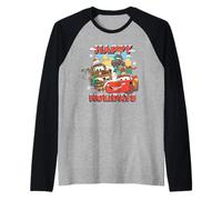 Disney and Pixar's Cars Happy Holidays Christmas Pals Manche Raglan