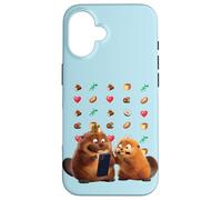 Disney and Pixar's Hoppers King George & Mabel Emoji Message Coque pour iPhone 16