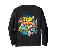 Disney and Pixar's Toy Story 5 Logo & Character Collage Manche Longue