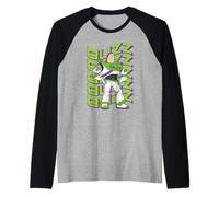 Disney and Pixar's Toy Story Buzz Lightyear Groovy Logo Manche Raglan