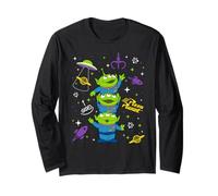 Disney and Pixar's Toy Story Pizza Planet Aliens Collage Manche Longue