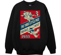 Disney - "And The Big Bad Wolf" Sweat-shirt pour fille BI13354 (140-146) (Noir)