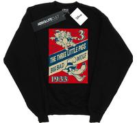 Disney - "And The Big Bad Wolf" Sweat-shirt pour homme BI17767 (S) (Noir)