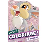 Disney Animaux - Vive le coloriage ! - Livre de coloriage avec stickers - Dès 4 ans