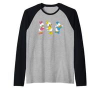 Disney April May & June Retro Character Pose Trip Matching Manche Raglan