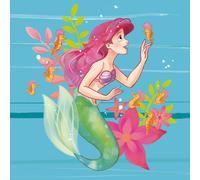 Disney Ariel Papier Peint Petit Amis Décoration Murale 250x280cm Bleu Filles
