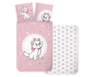 Disney Aristocats Parure de lit 135 x 200 cm + 80 x 80 cm 100 % coton
