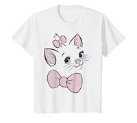 Disney Aristochats Marie Cute Kitten Face Up Close T-Shirt, Enfant, Blanc, 4 ans