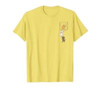 Disney Aristochats Marie Toulouse Berlioz Kitten Pocket T-Shirt, Homme, Citron, M