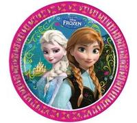 Disney assiettes de fête Filles congelées 23 cm rose/violet 8 pièces Multicolor G