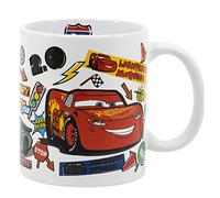 Disney - Autocollants Cars 325 ml, tasse de cuisine et maison, tasse à boire Mickey Adventure Travel the Cafeine in Coffee Mug, la boisson ou le café un café pour le chocolat, en plus de la tasse à