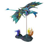 Disney Avatar - World of Pandora - Coffret Large Deluxe - Neytiri & Son Banshee des Montagnes - Figurine Officielle Issue du Film Avatar 2 réalisé par James Cameron - TM16401