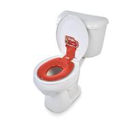 Disney Baby Cars Flash McQueen Reducteur Toilette Enfant Flip & Sit de Bright Starts, se fixe solidement aux toilettes, s'adapte à la plupart des toilettes, facile à nettoyer