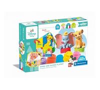 Clementoni -- Soft Clemmy - Coffret Disney Classic - Premières Briques - Construction - Bloc Souple Bébé 6 Mois, Éveil, Bébé, Jeu Premier Âge