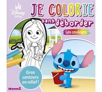 Disney Baby - Je colorie sans déborder - Les couleurs - Livre de coloriage avec bords en relief - Dès 3 ans