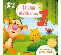 Disney Baby – Le livre d'éveil de mes 1 an – La partie de cache-cache – Livre à grands volets
