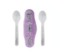 DISNEY BABY Lilo & Stitch - Set De 2 Cuillères Avec Boîtier De Transport - Cuillère Pour Enfant - Ensemble De 2 Cuillères Portables En Plastique Pour Pique-Nique, École Ou Usage Quotidien - Sans BPA