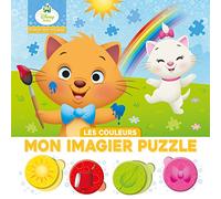 DISNEY BABY - Mes Premiers Pas - Les couleurs - Imagier puzzle 4 pièces: 20 Pièces