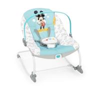 DISNEY BABY -MICKEY- Transat bébé à bascule évolutif 3-en-1 avec 3 Positions et arche avec jouets peluches Mickey amovible