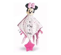 Clementoni Doudou d'éveil Disney Baby Minnie 17344 – 0+ mois, étoile, lavable en machine