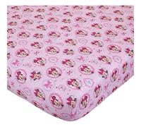 Disney Baby “Minnie Mouse Bows are Best” Baby Crib Sheet, 28” X 52”, Fits Stand Size Crib Mattress