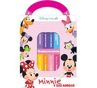 DISNEY BABY: MINNIE Y SUS AMIGOS - MI PRIMERA BIBLIOTECA - 12 LIBROS DE CARTON - PI KIDS