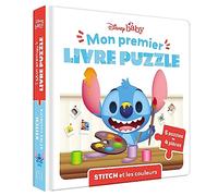 DISNEY BABY - Mon Premier livre puzzle - 4 pièces - Stitch et les couleurs