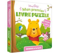 DISNEY BABY - Mon Premier livre puzzle - 4 pièces - Winnie et la forêt - Walt Disney - Hachette Disney - cartonné - Album éveil dès la naissance