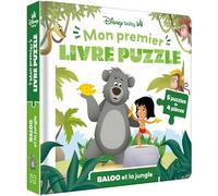 DISNEY BABY - Mon Premier Livre Puzzle - 5 puzzles 4 pièces - Baloo et la Jungle