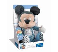 Clementoni Baby 17394 - Peluche Veilleuse - Disney Baby - Mickey - Veilleuse Musicale et Lumineuse - Peluche Lavable en Machine - pour Bébés à partir de 6 Mois et Plus