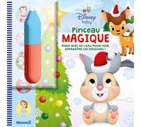 Disney Baby - Pinceau magique - Livre avec pinceau magique - Peinture propre - Dès 3 ans