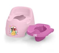 Bright Starts Disney Princess Pot pour bébé, gobelet amovible, protection anti-éclaboussures, dossier haut, jusqu'à 23 kg