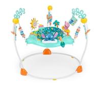Bright Starts Jumperoo Bébé Sauteur d'Activités Disney Stitch Little Ohana, Jouets Interactifs, Lumières et Musiques avec Stitch, Angel et Scrump, 6-12 Mois (Bleu)