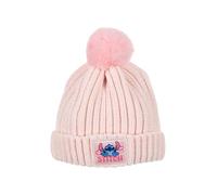 Disney Baby Stitch Bonnet Bébé Fille, Chapeau Tricoté à Pompon, Bonnet d'hiver pour Enfants, Cadeau pour Filles | Rose