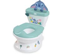 Disney Baby Stitch, My Size Pot de Bright Starts avec sons de chasse d'eau et d'encouragement, protection contre les éclaboussures et poignées intégrées, convient à la plupart des toilettes, unisexe