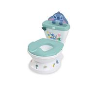 Disney Baby Stitch, My Size Pot de Bright Starts avec sons de chasse d'eau et d'encouragement, protection contre les éclaboussures et poignées intégrées, convient à la plupart des toilettes, unisexe