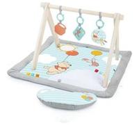 Disney Baby Tapis D'Éveil Winnie L'Ourson, Arche De Jeu Pliable En Bois, Jouets Multisensoriels, Coussin De Support Position Plat Ve Gris G