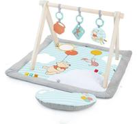 DISNEY BABY -WINNIE- Tapis de sol éveil bébé évolutif, arche en bois pliable avec jouets sensoriels, miroir
