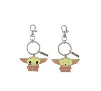 Disney Baby Yoda Ensemble de Porte-clés BFF Vert/Marron et argenté, Vert/Beige, Taille Unique