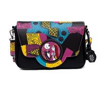Disney Bag, Fold Over Crossbody, Nightmare Before Christmas Jack and Sally with Sally Dress, Vegan Leather